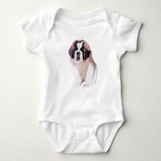 St. Bernard Puppy Baby Bodysuit