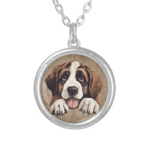 St. Bernard Puppy Dog Pet Jewelry 