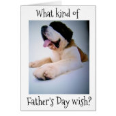 ST. BERNARD SENDS "HUGE" *FATHER'S DAY* WISHES (Front)