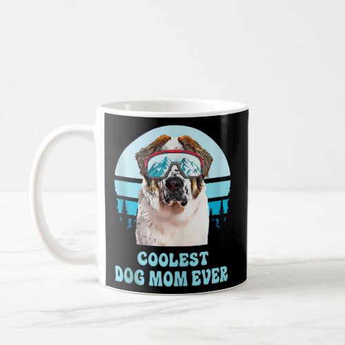 St Bernard Skiing Winter Coolest Dog Mom Ever Tank Coffee Mug
