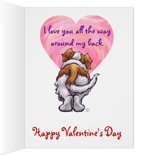 St. Bernard Valentine's Day Cards (Inside (Right))