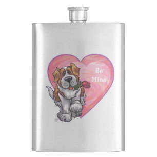 St. Bernard Valentine's Day Flask
