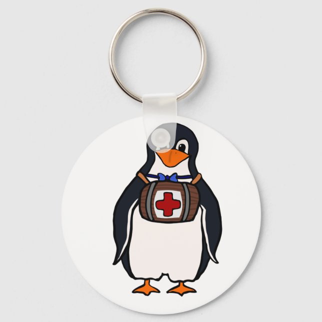 St Bernard's Penguin Keychain (Front)