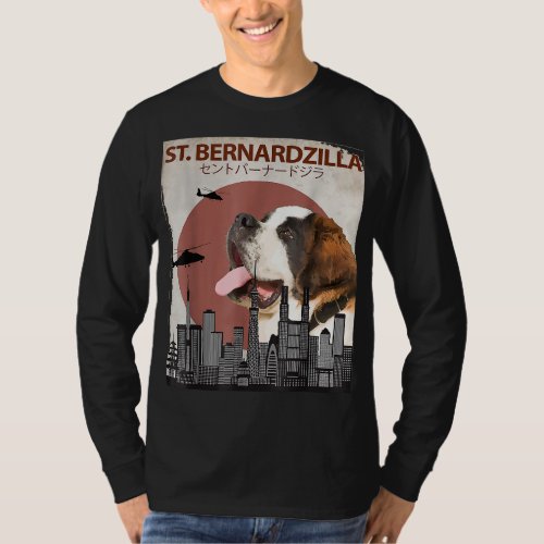 St Bernardzilla Funny Saint Bernard Dog Lovers Su T_Shirt