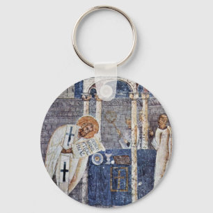 St. Blaise The Great By Meister Der Sophien-Kathed Keychain