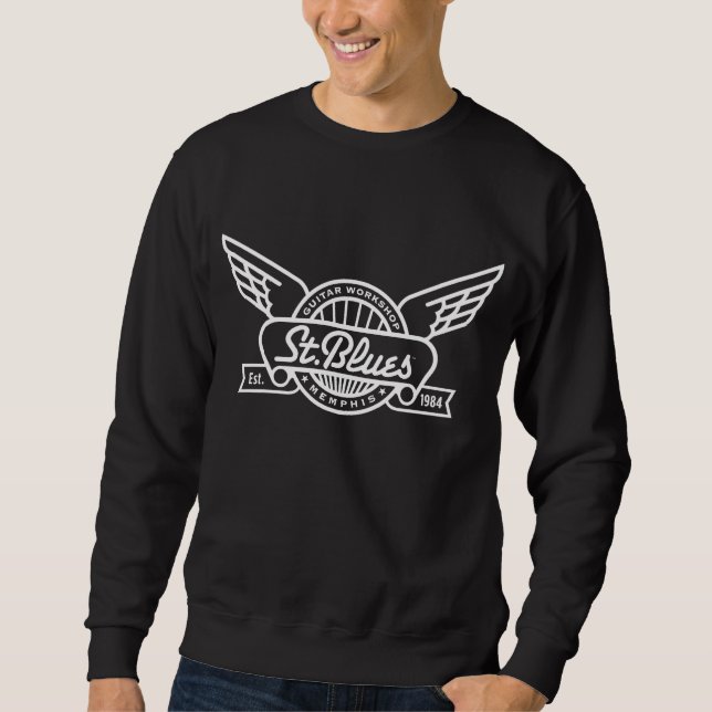 St Blues basic sweatshirt w/ Hunter S. Thompson (Front)