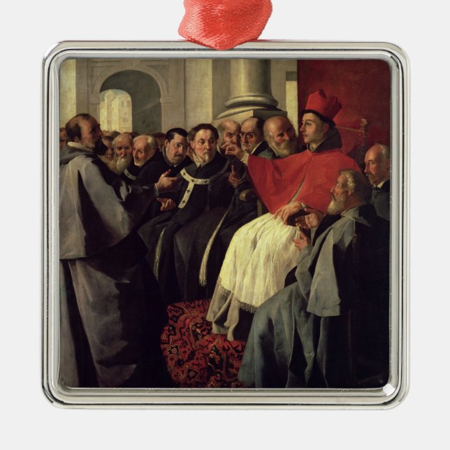 St. Bonaventure (1221-74) at the Council of Lyons Metal Ornament (Front)