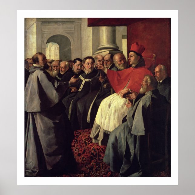St. Bonaventure (1221-74) at the Council of Lyons Poster (Front)