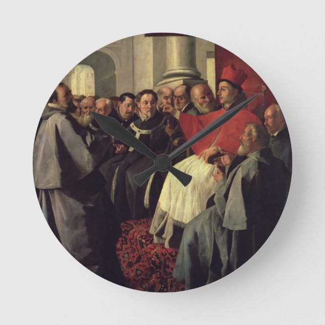 St. Bonaventure (1221-74) at the Council of Lyons Round Clock (Front)