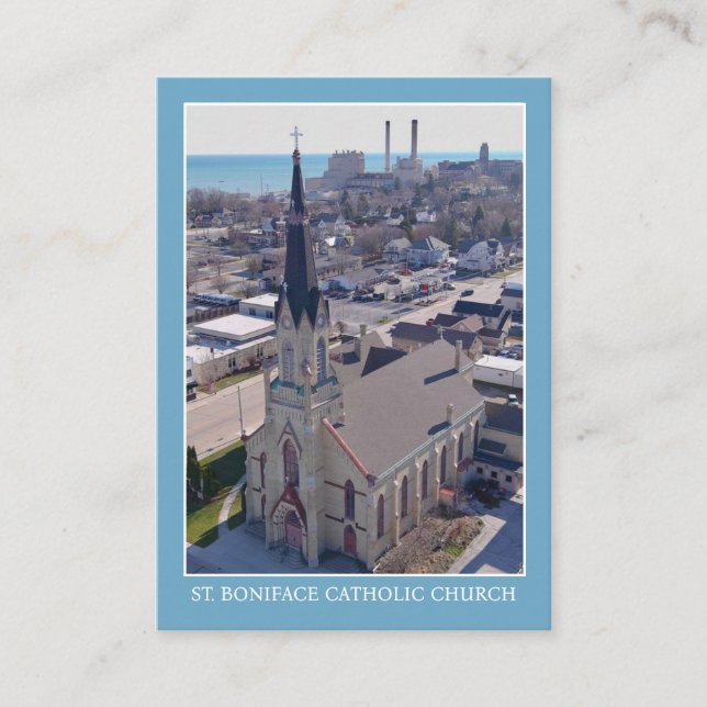 St. Boniface Manitowoc Catholic Church Prayer Card (Front)
