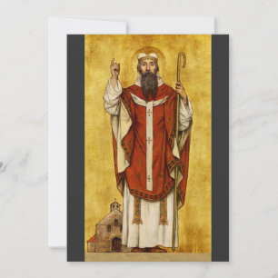 St. Boniface of Mainz - Patron of Educators Holiday Card