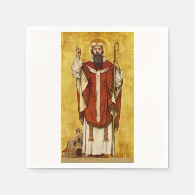 St. Boniface of Mainz - Patron of Educators Napkins (Front)