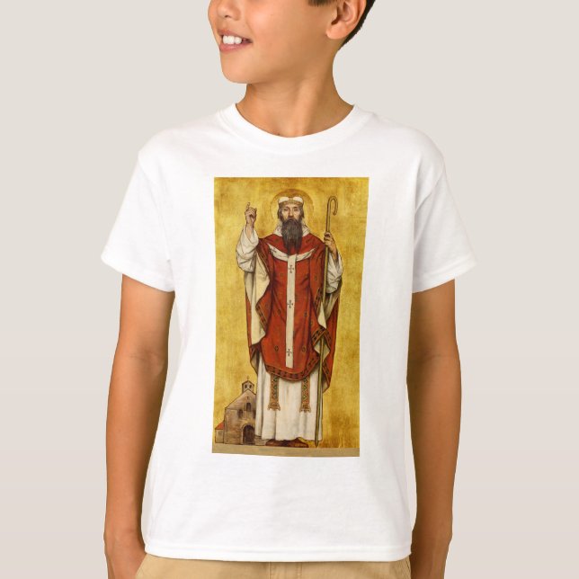 St. Boniface of Mainz - Patron of Educators T-Shirt (Front)