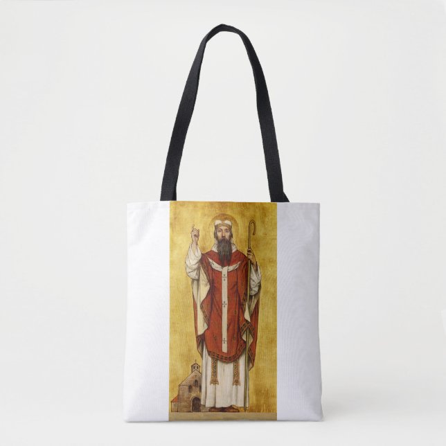 St. Boniface of Mainz - Patron of Educators Tote Bag (Front)