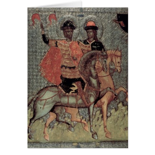 St Boris and St Gleb Mounted c1377