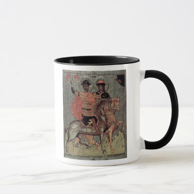 St. Boris and St. Gleb Mounted, c.1377 Mug (Right)