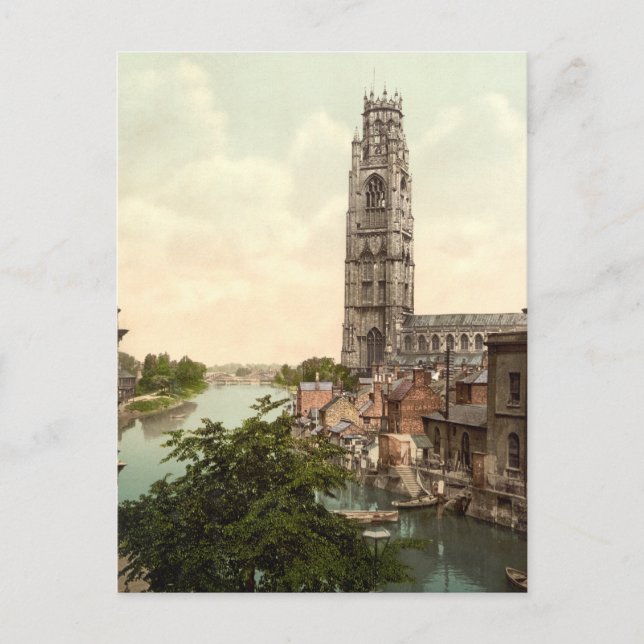 St Botolph's Church , Lincolnshire, England Postcard (Front)