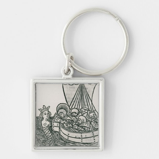 St. Brendan and the Siren Keychain (Front)
