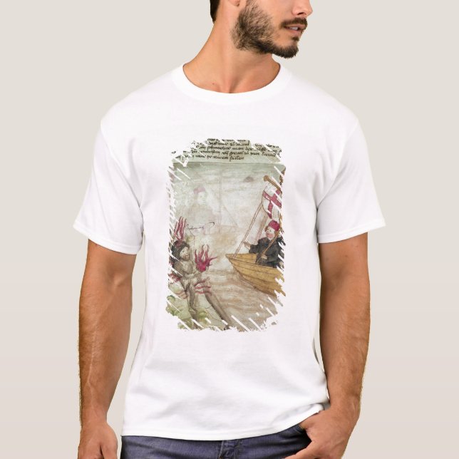 St. Brendan in his ship T-Shirt (Front)