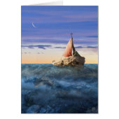 St. Brendan's Boat card (blank) (Front)