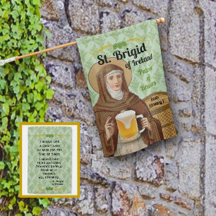 St. Brigid of Ireland and Her Barrel of Beer House Flag