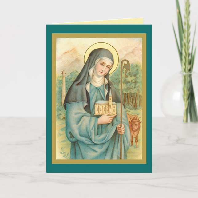 St. Brigid of Ireland (M 014) Card (Front)