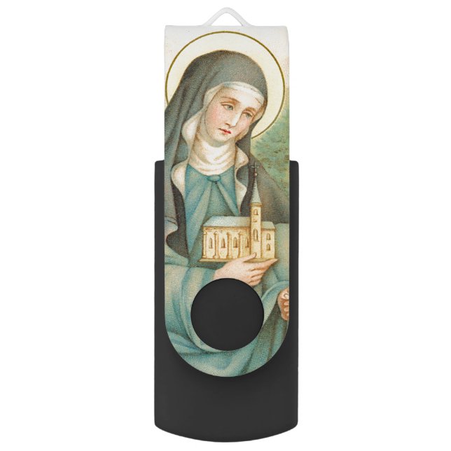 St. Brigid of Ireland (M 014) Flash Drive (Back (Vertical))