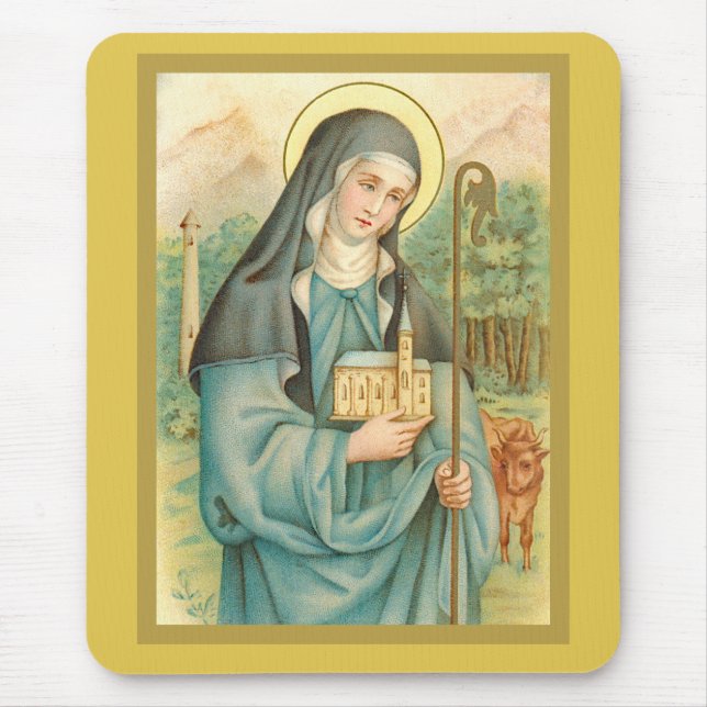 St. Brigid of Ireland (M 014) Mouse Pad (Front)
