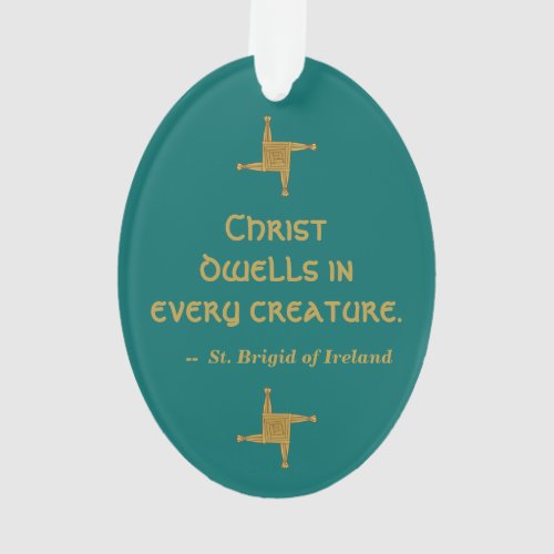 St Brigid of Ireland M 014 Ornament