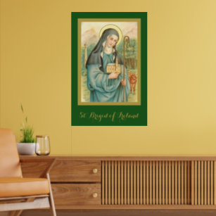 St. Brigid of Ireland (M 014) Poster