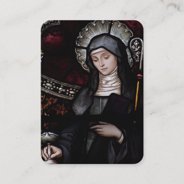 St. Brigid of Kildare Religious Holy Prayer Business Card (Front)