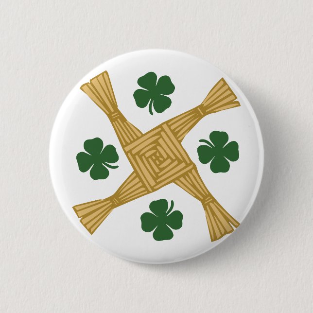 St. Brigids Cross Button (Front)