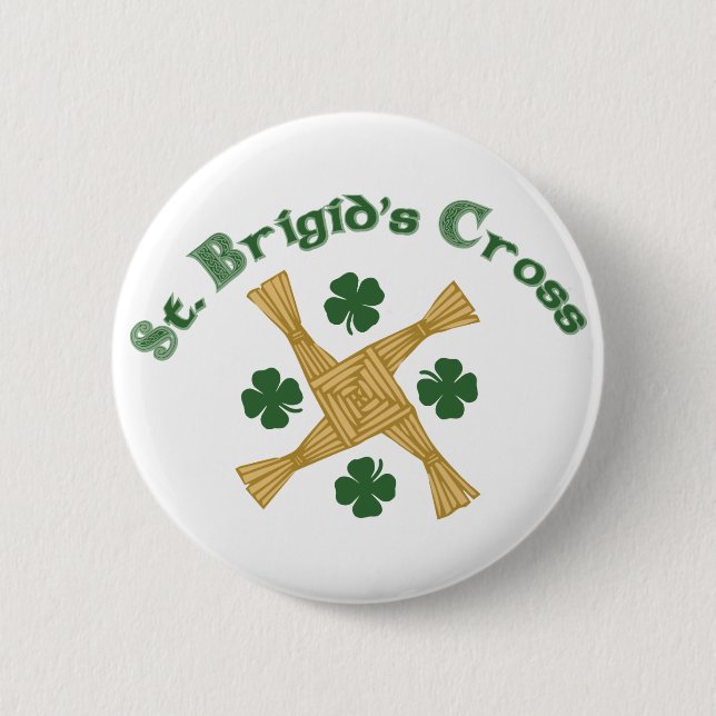 St. Brigids Cross Button (Front)