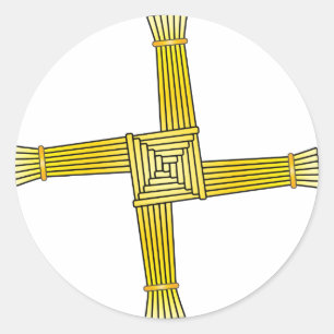 St. Brigid's Cross Classic Round Sticker