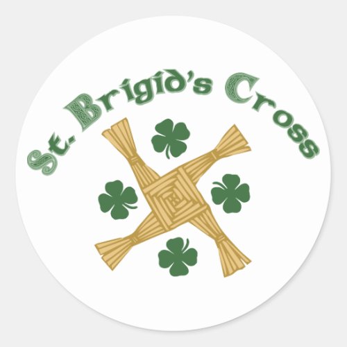 St Brigids Cross Classic Round Sticker