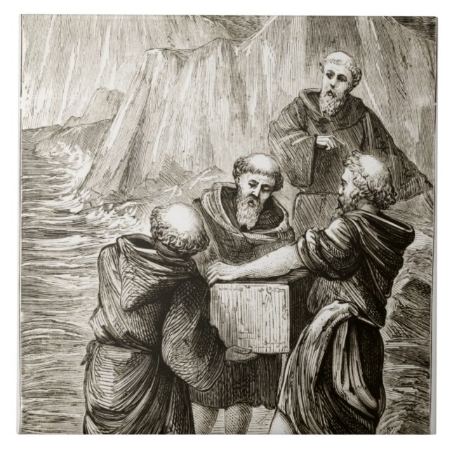 St. Brigit's box, from 'The Trias Thaumaturga, or Ceramic Tile (Front)