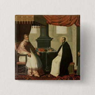 St. Bruno and Pope Urban II 1630-35 Pinback Button