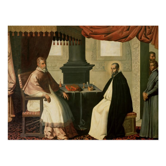 St. Bruno  and Pope Urban II  1630 35 Postcard