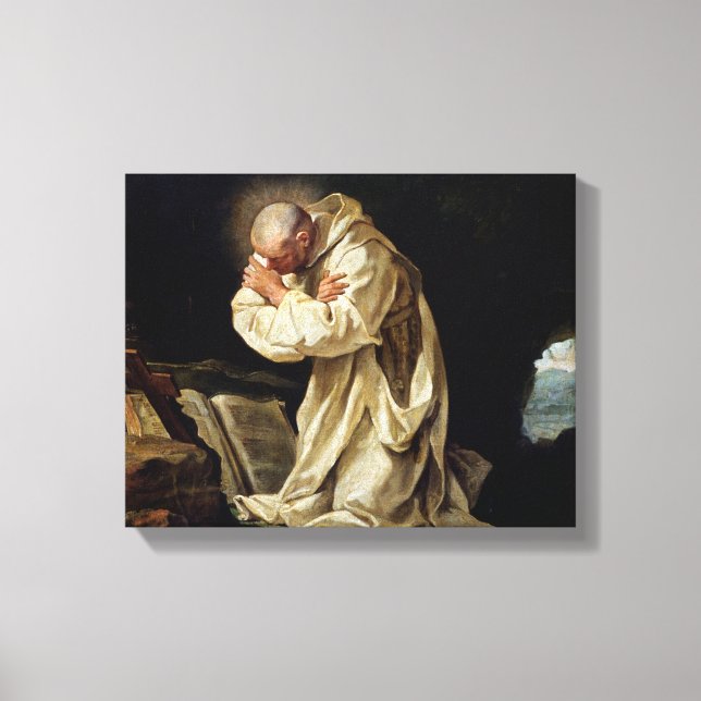 St. Bruno  Praying in the Desert, 1763 Canvas Print (Front)