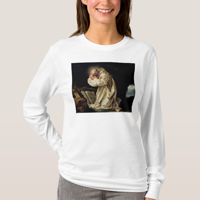 St. Bruno  Praying in the Desert, 1763 T-Shirt (Front)