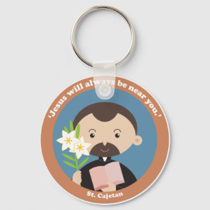 St Cajetan Keychain