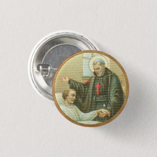St. Camillus Comforting an Invalid (M 021) Button