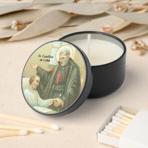 St. Camillus Comforting an Invalid (M 021) Mini Candle Favors