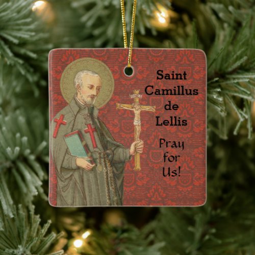 St Camillus de Lellis SAU 37 Square Ceramic Ornament