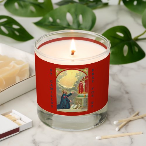 St Camillus Praying Before a Crucifix M 020 Scented Candle