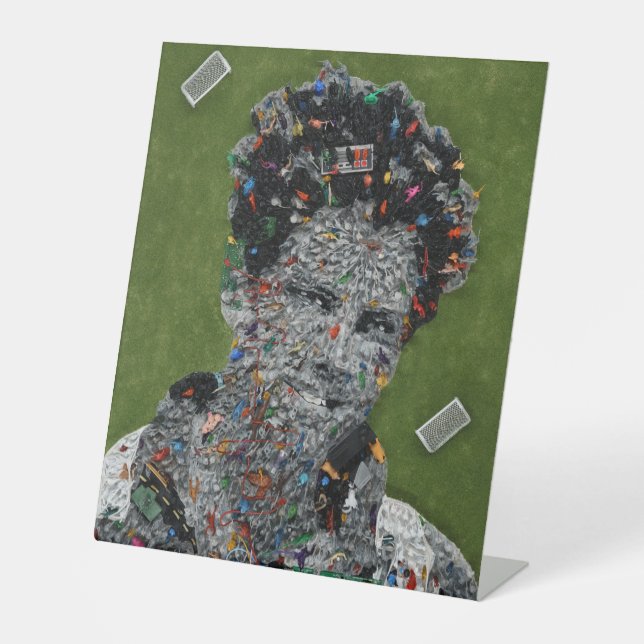 St. Carlo Acutis Mini Poster Pedestal Sign (Front)