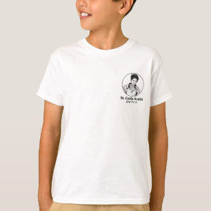 St. Carlo Acutis Religious Icon & Sketch Design  T-Shirt