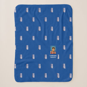 St Carlo Acutis Sherpa Blanket