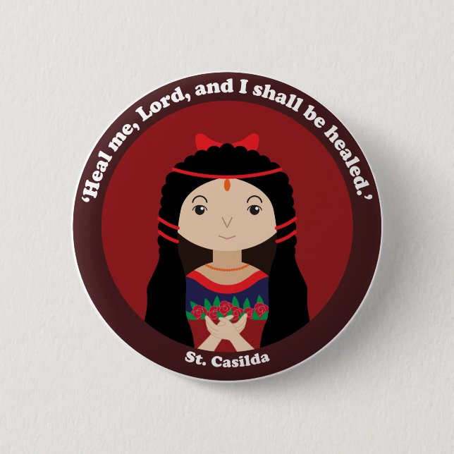 St. Casilda Button (Front)