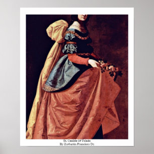 St. Casilda Of Toledo By Zurbarán Francisco De Poster
